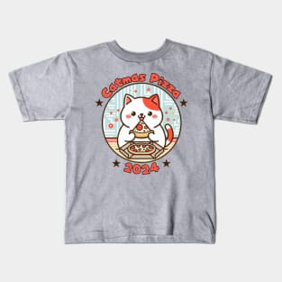 Catmas Pizza 2024 Kids T-Shirt